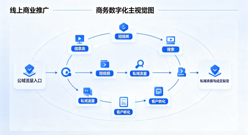 冷水滩区线上商业推广怎么做？全域流量闭环搭建与低成本转化实战指南